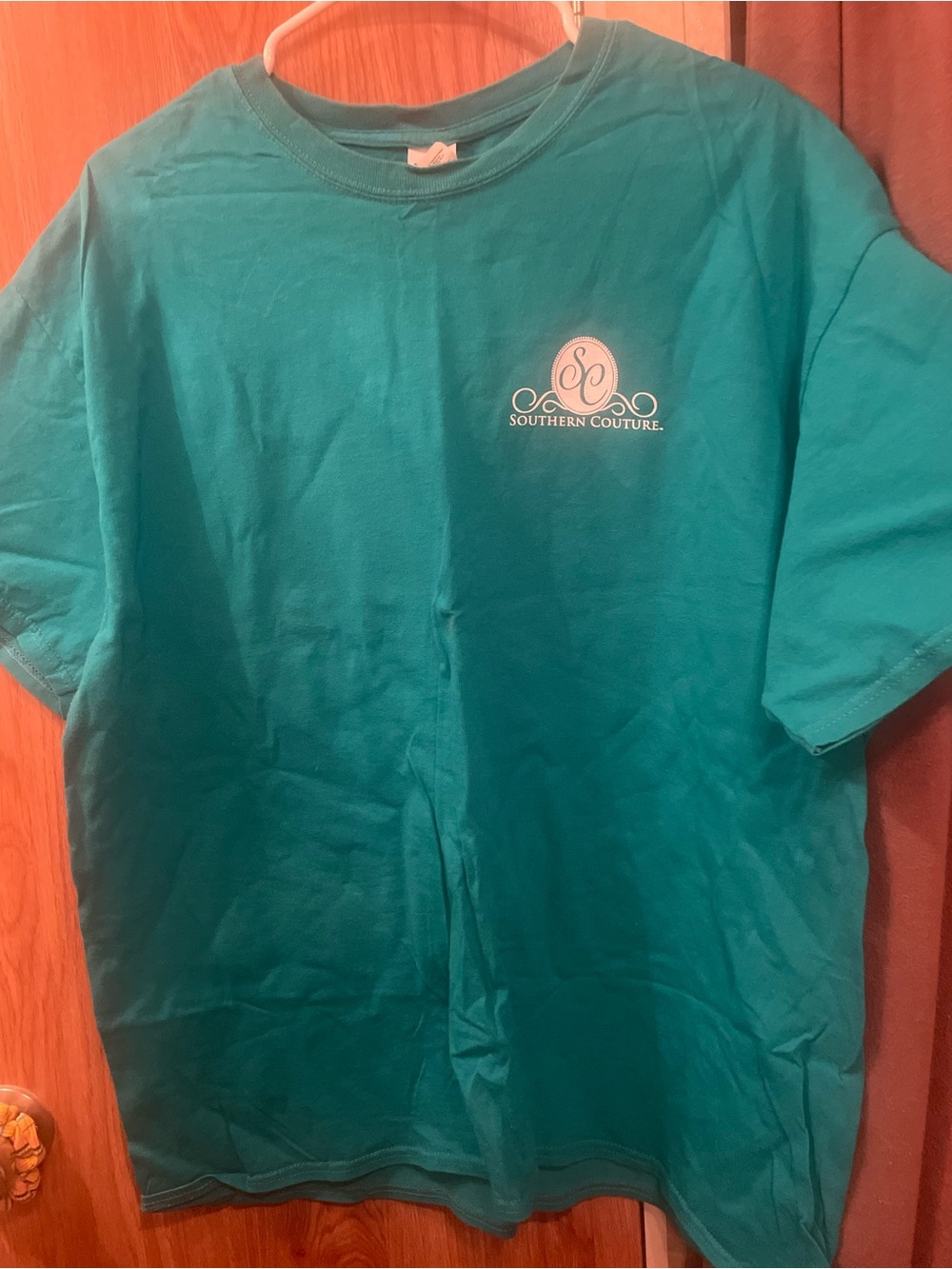 Southern Couture Teal Short Sleeve Tee